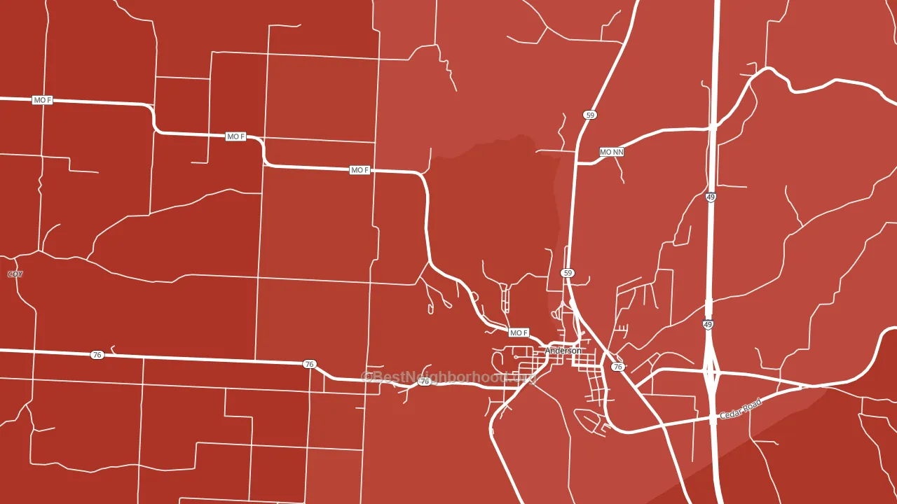 Bosky Dell, MO block-group political-lean map