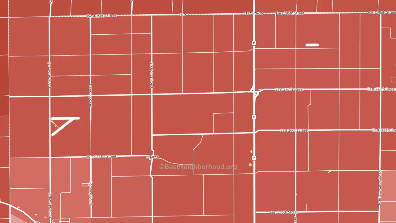 Boxley, IN block-group political-lean map