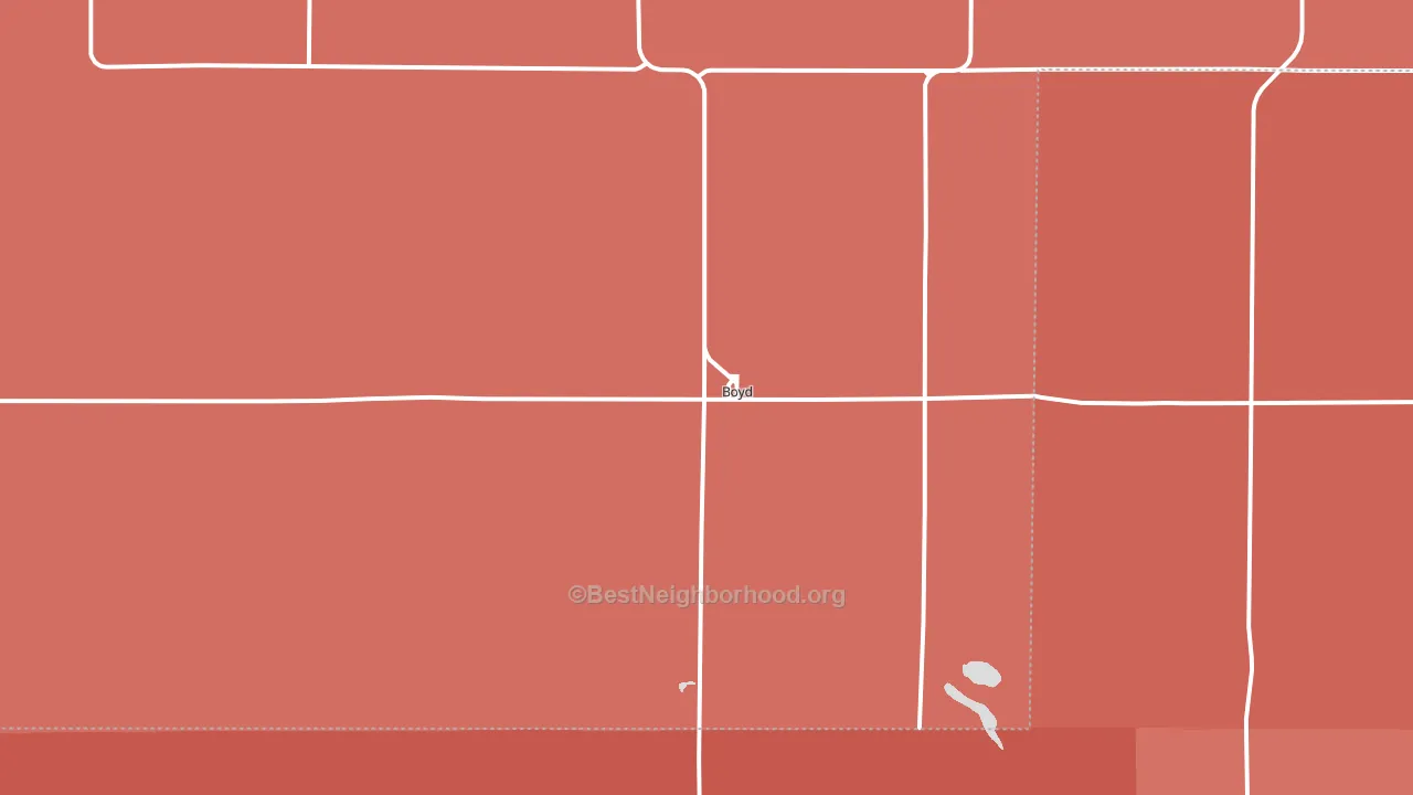 Boyd, MN block-group political-lean map