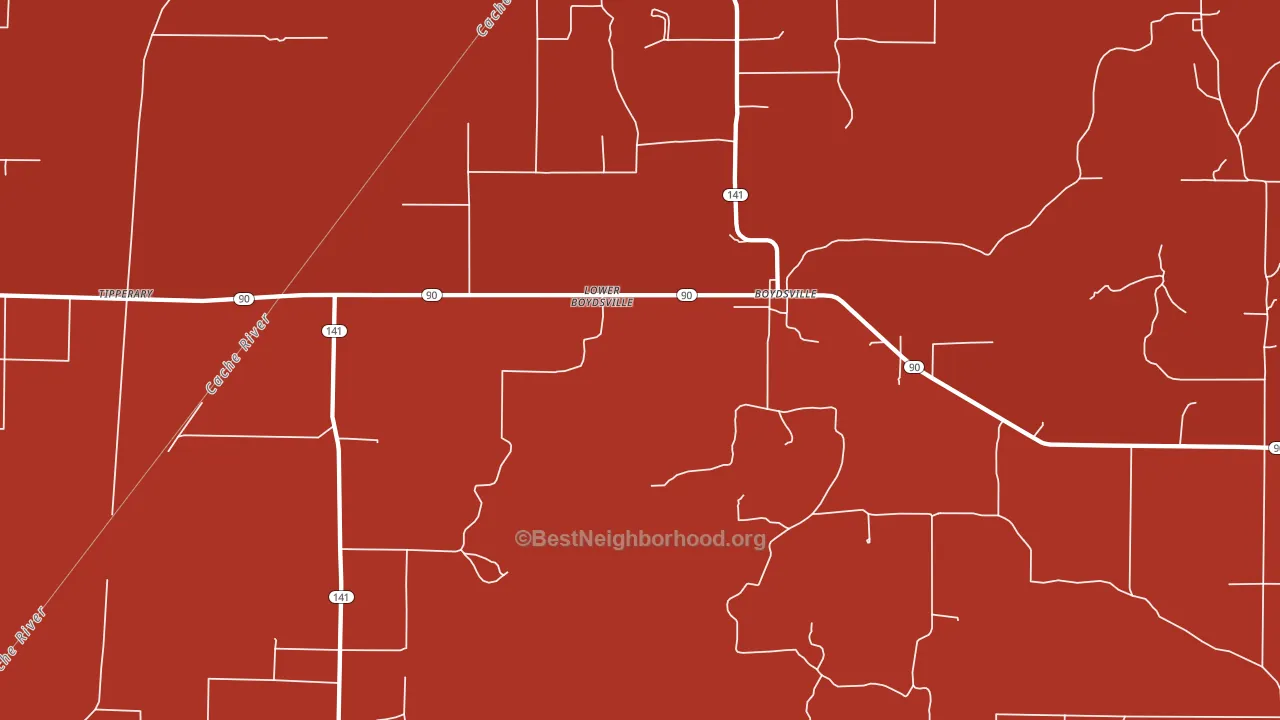 Boydsville, AR block-group political-lean map