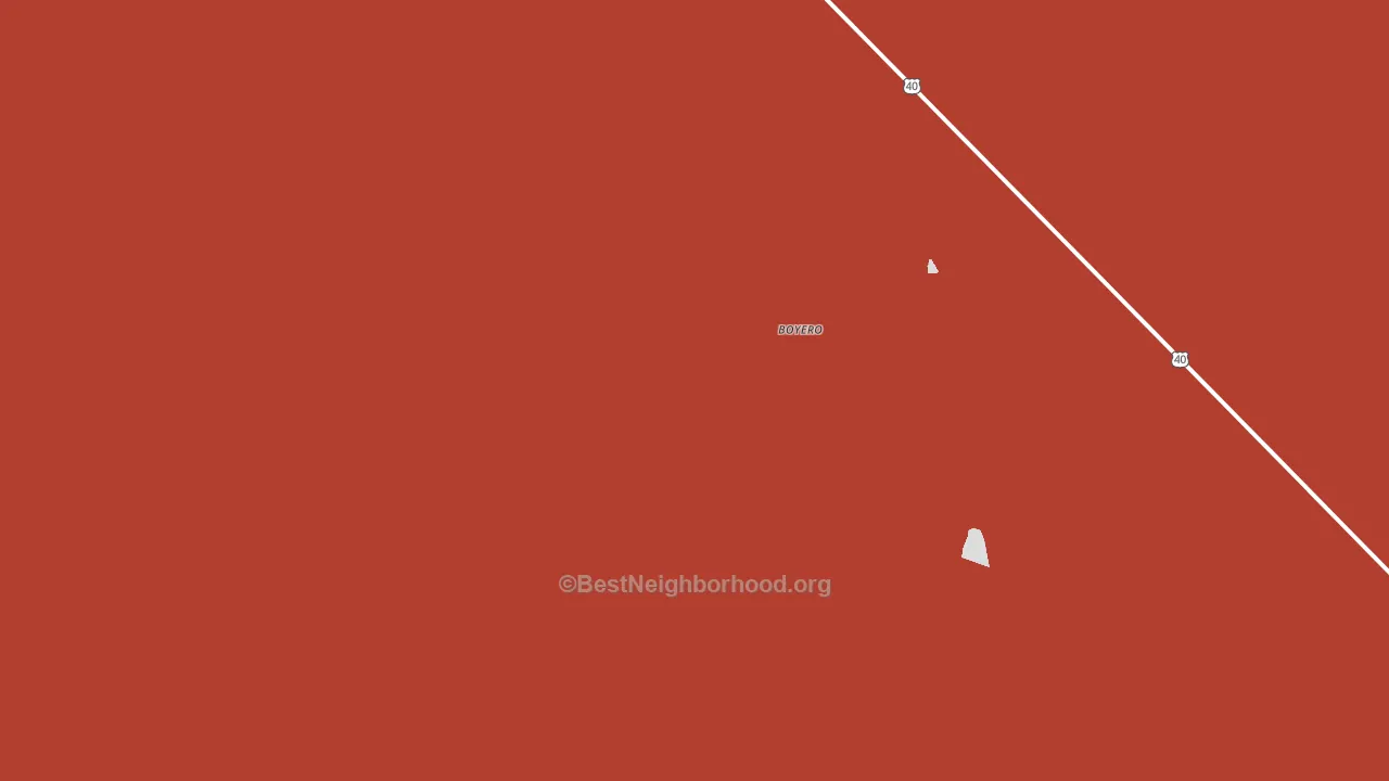 Boyero, CO block-group political-lean map