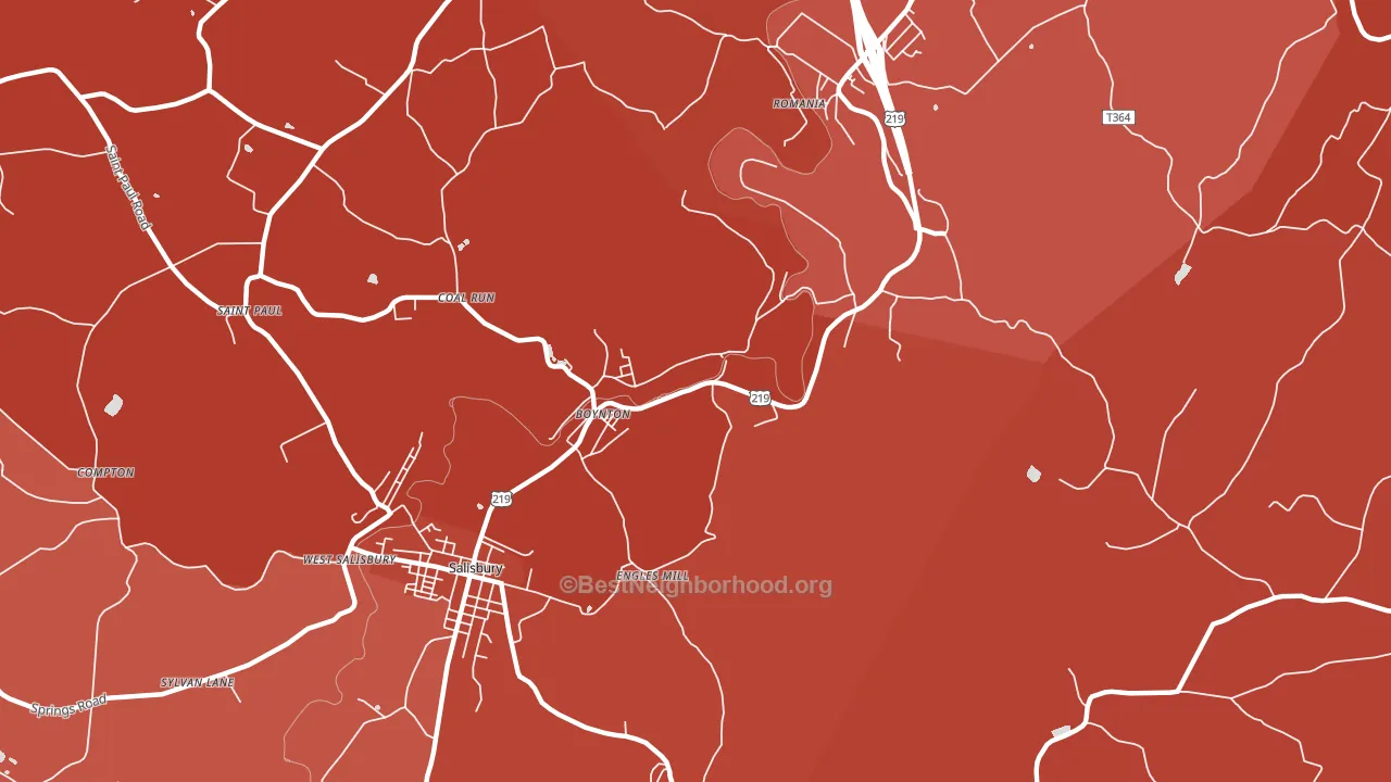 Boynton, PA block-group political-lean map
