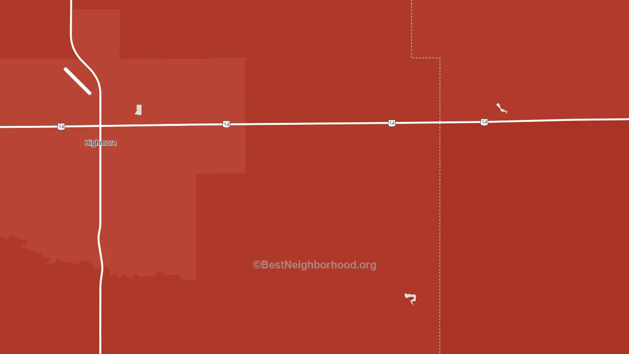 Bramhall, SD block-group political-lean map
