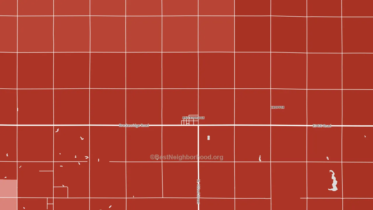 Breckenridge, OK block-group political-lean map
