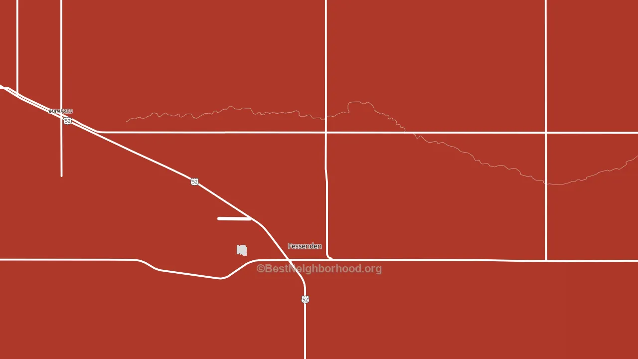 Bremen, ND block-group political-lean map