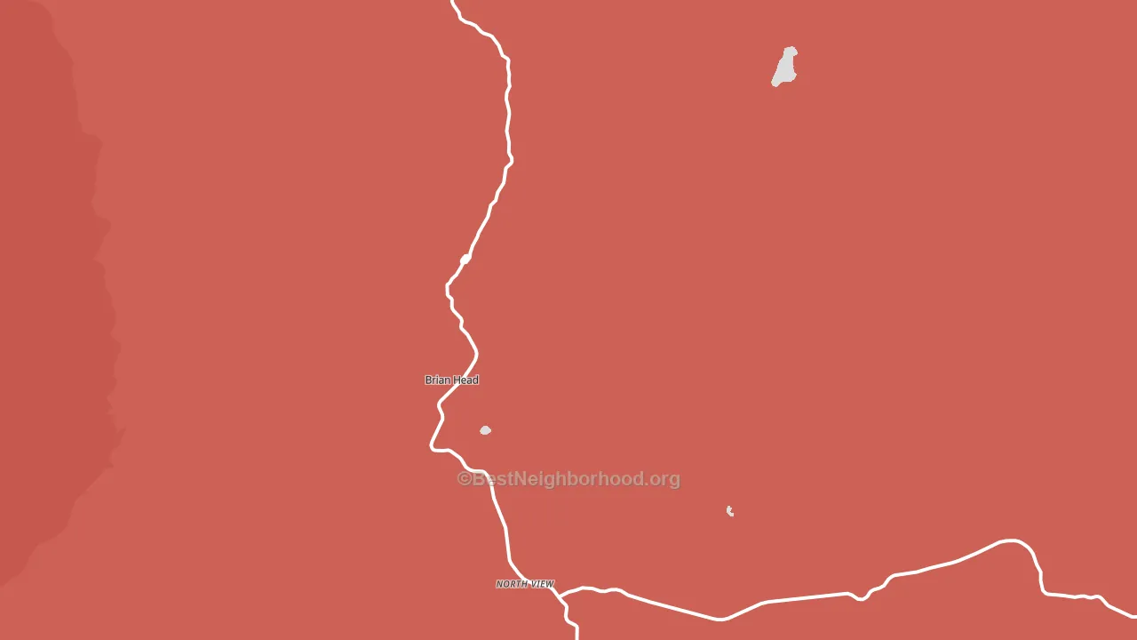 Brian Head, UT block-group political-lean map