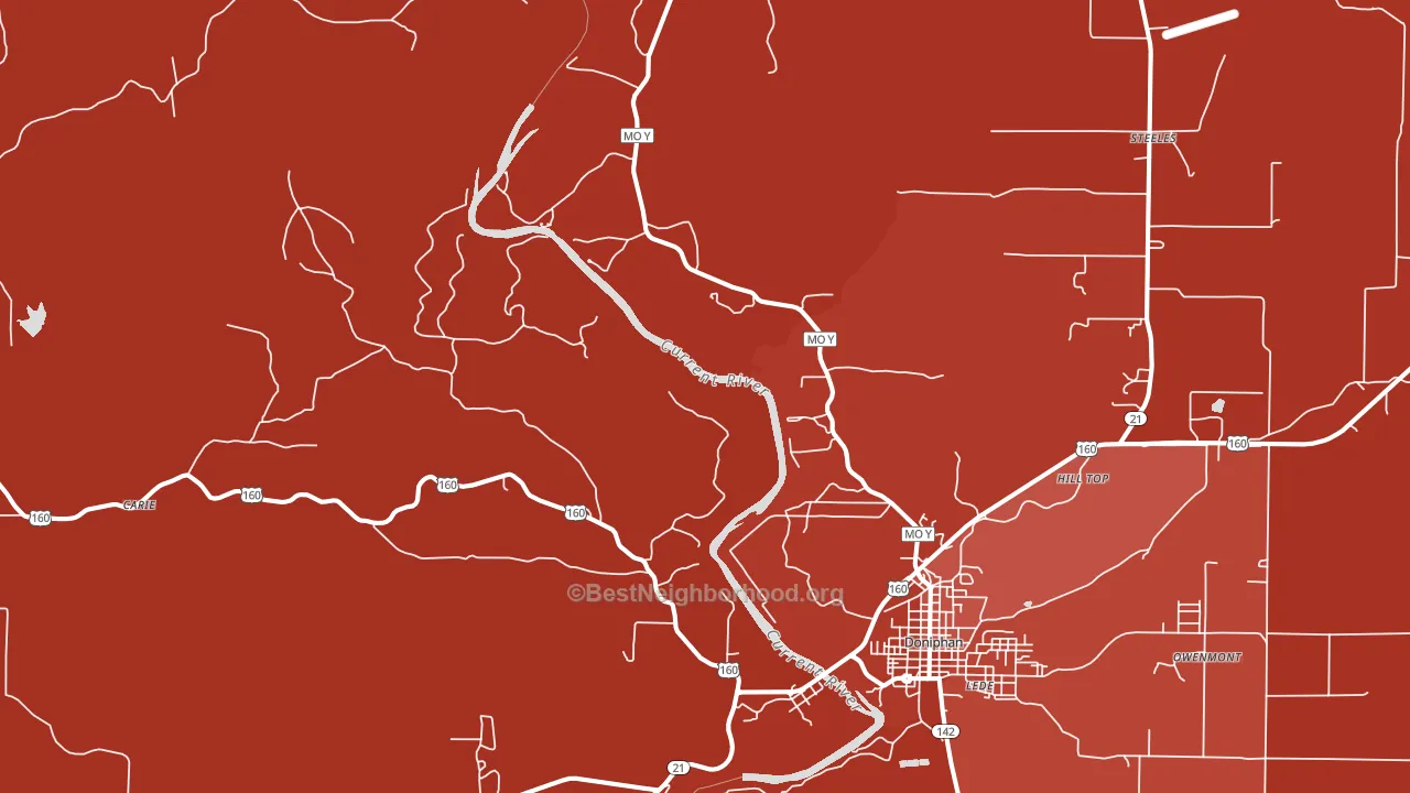 Briar, MO block-group political-lean map
