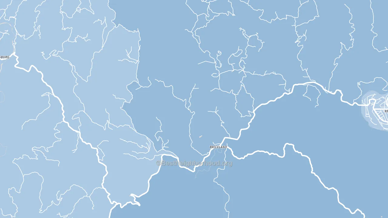 Briceland, CA block-group political-lean map
