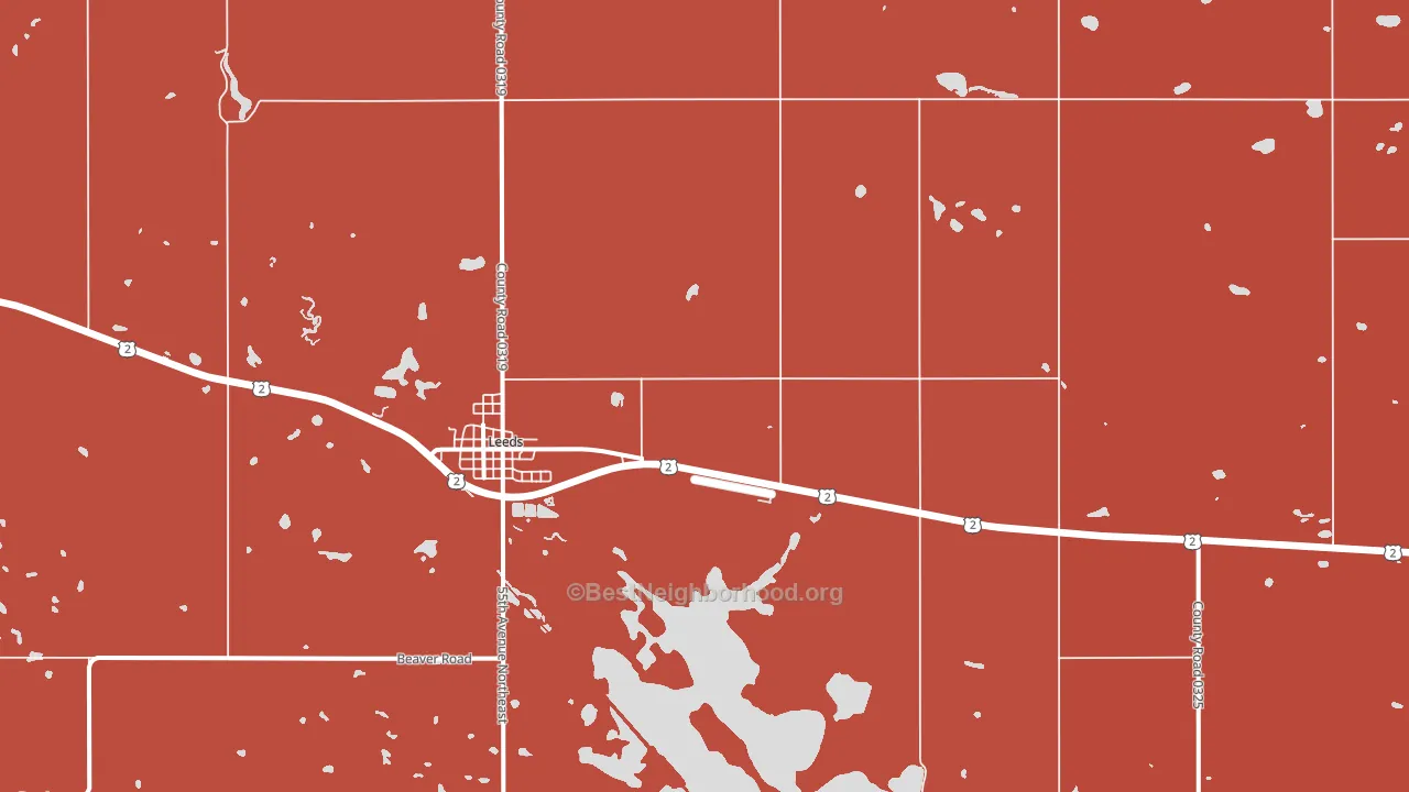 Brinsmade, ND block-group political-lean map