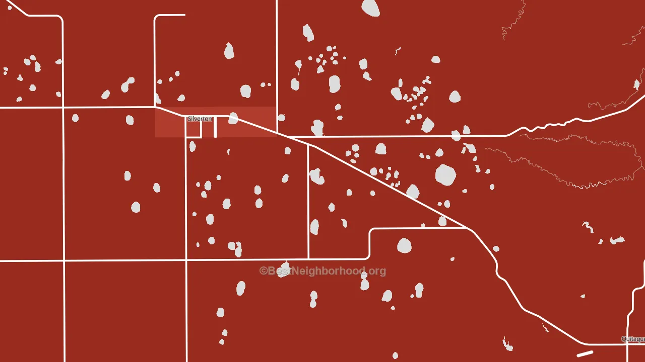 Briscoe County, TX block-group political-lean map