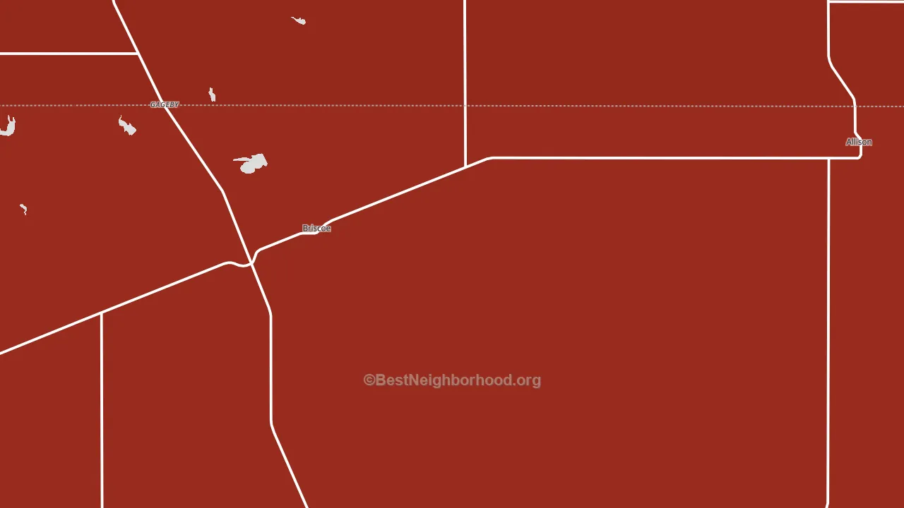 Briscoe, TX block-group political-lean map
