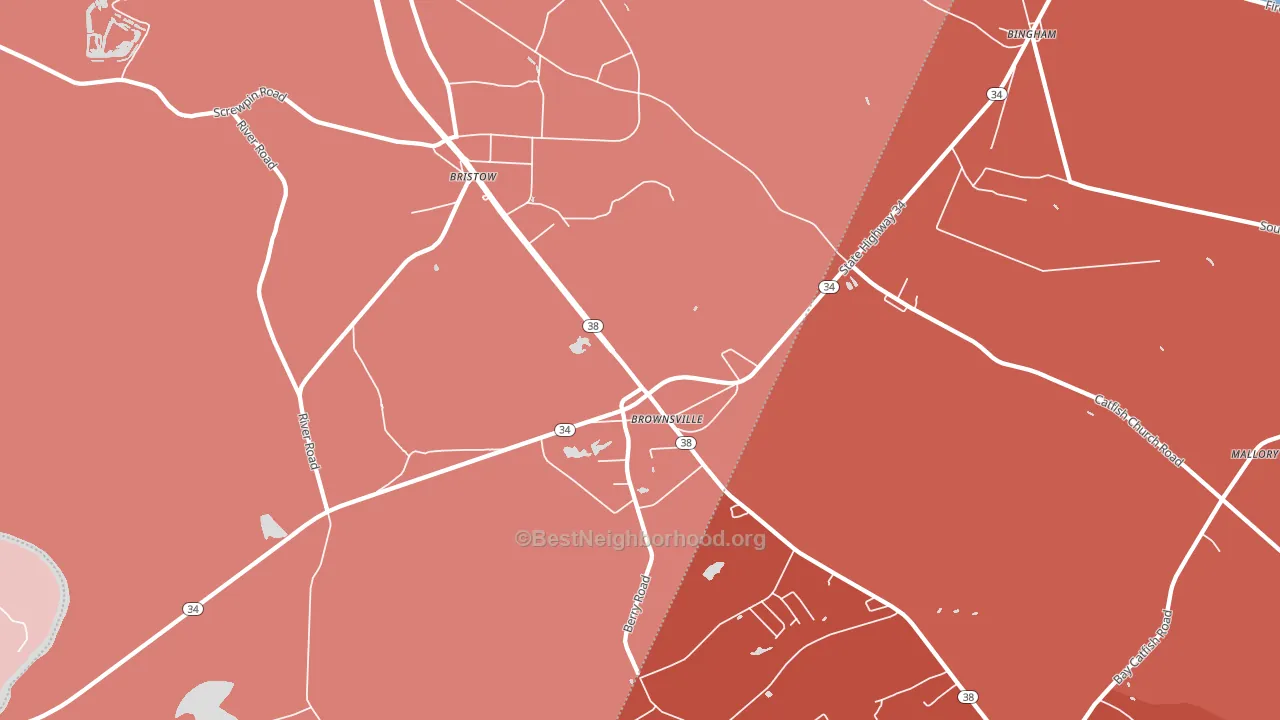 Bristow, SC block-group political-lean map