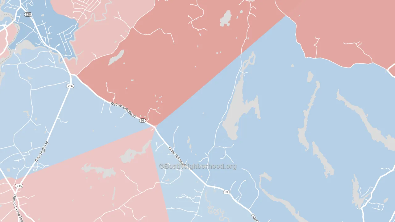 Brixham, ME block-group political-lean map