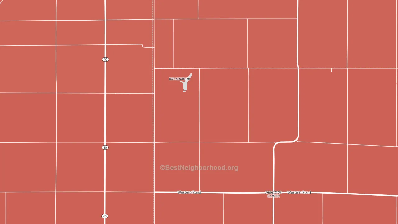 Broadmoor, IL block-group political-lean map