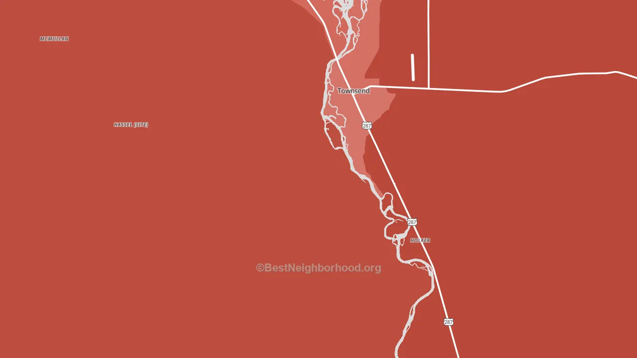 Broadwater County, MT block-group political-lean map