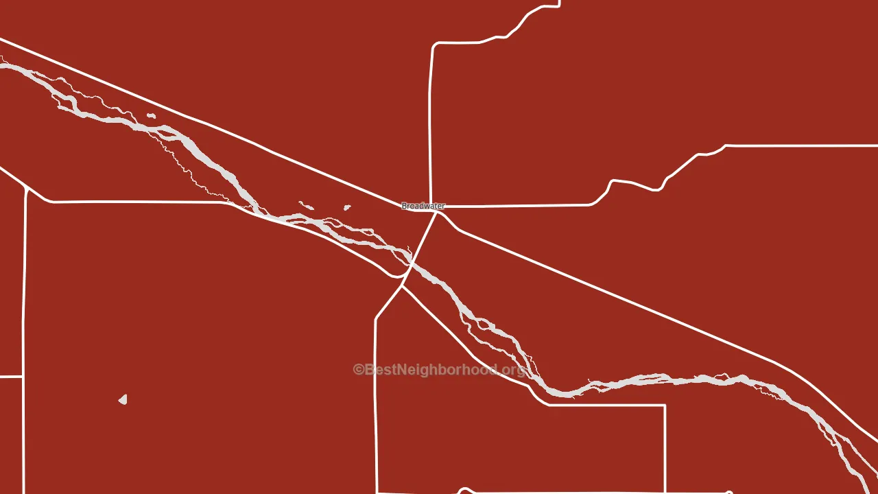 Broadwater, NE block-group political-lean map