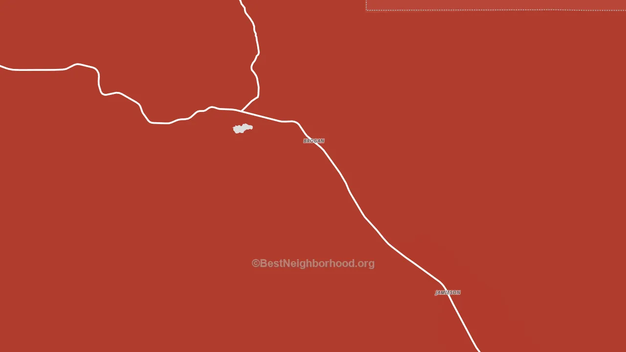 Brogan, OR block-group political-lean map