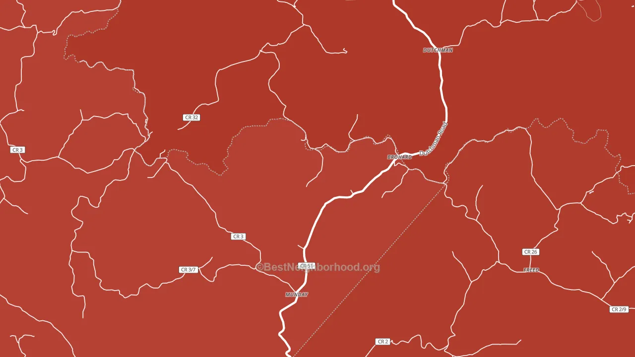Brohard, WV block-group political-lean map