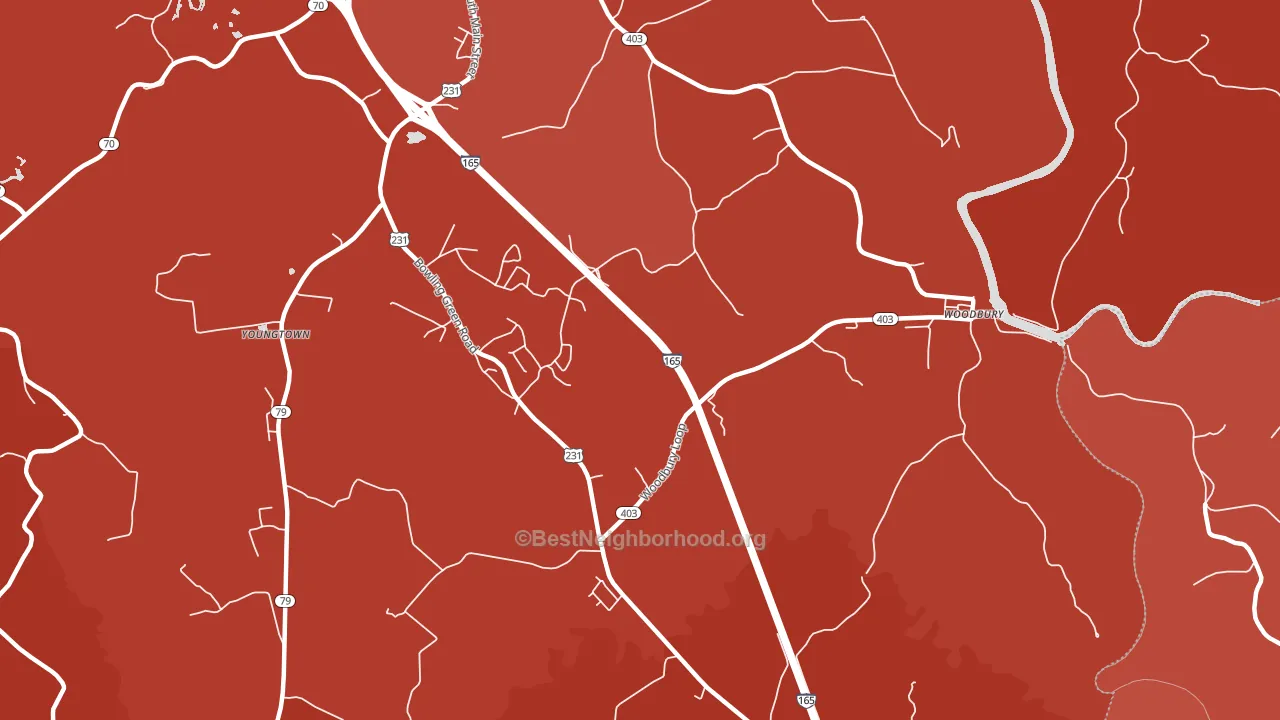 Brooklyn, KY block-group political-lean map