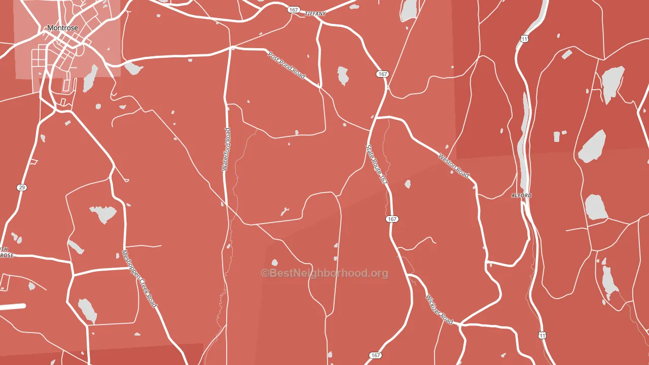 Brooklyn, PA block-group political-lean map