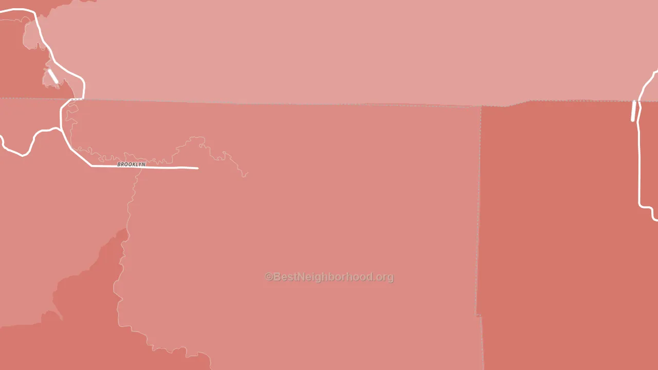 Brooklyn, WA block-group political-lean map