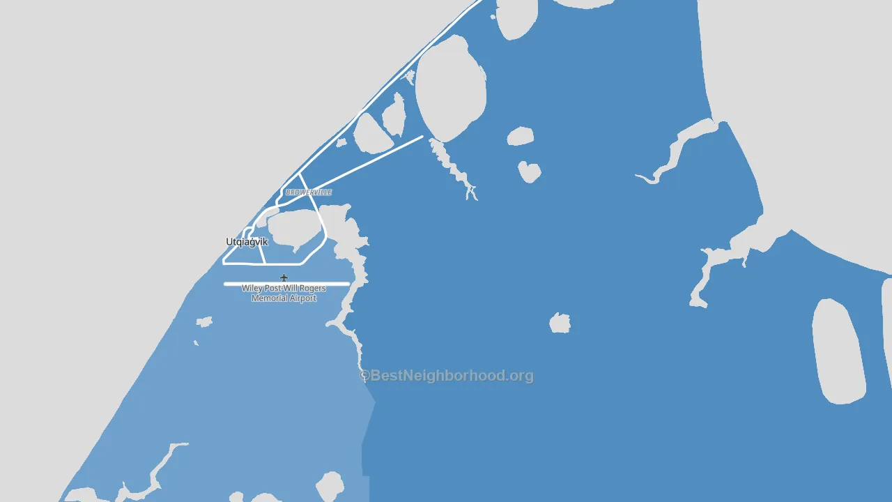 Browerville, AK block-group political-lean map