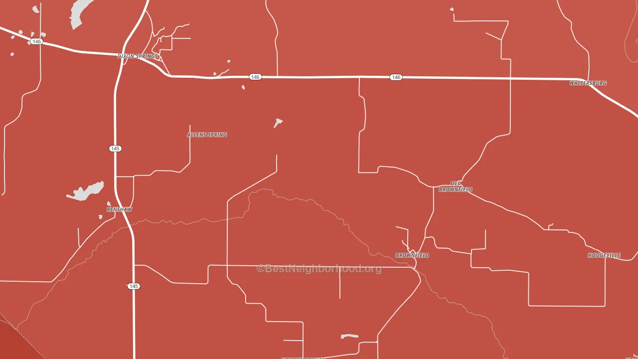 Brownfield, IL block-group political-lean map