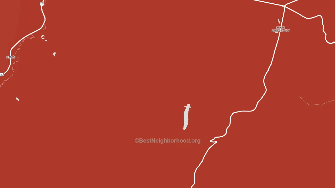 Bryce, UT block-group political-lean map