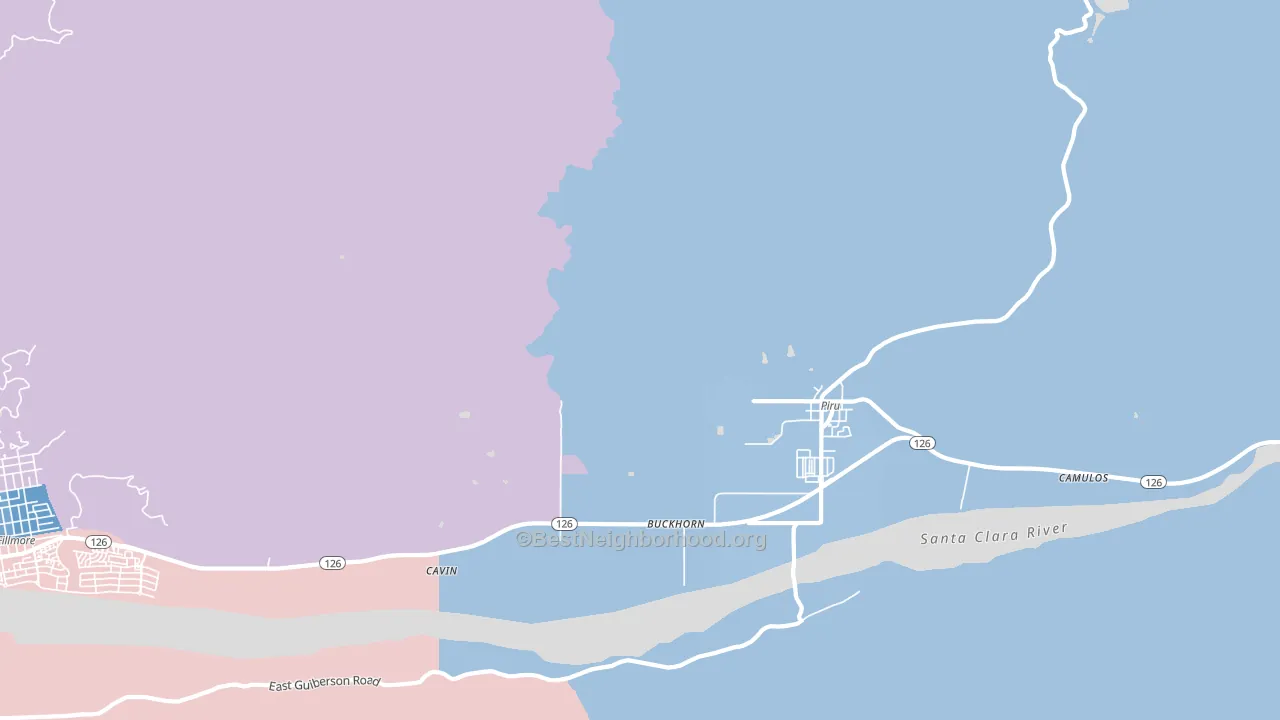 Buckhorn, CA block-group political-lean map