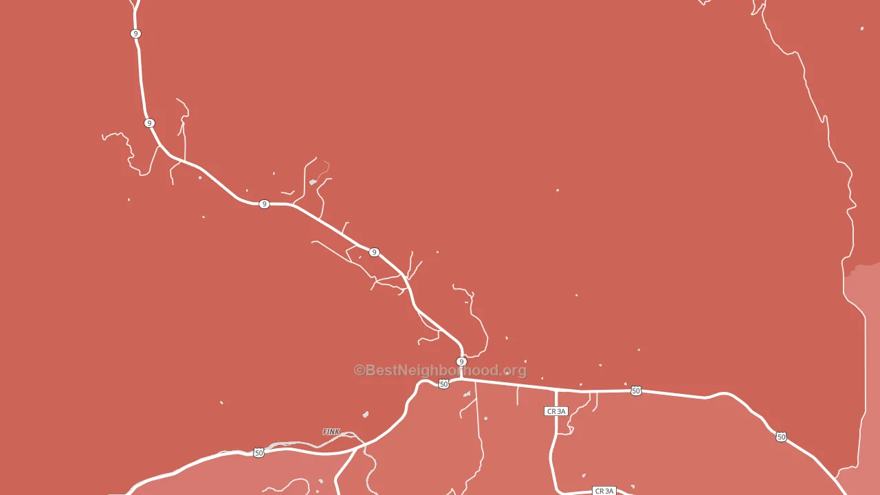 Buckskin Joe, CO block-group political-lean map