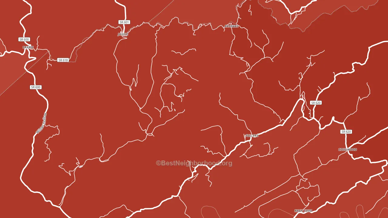 Bucu, VA block-group political-lean map