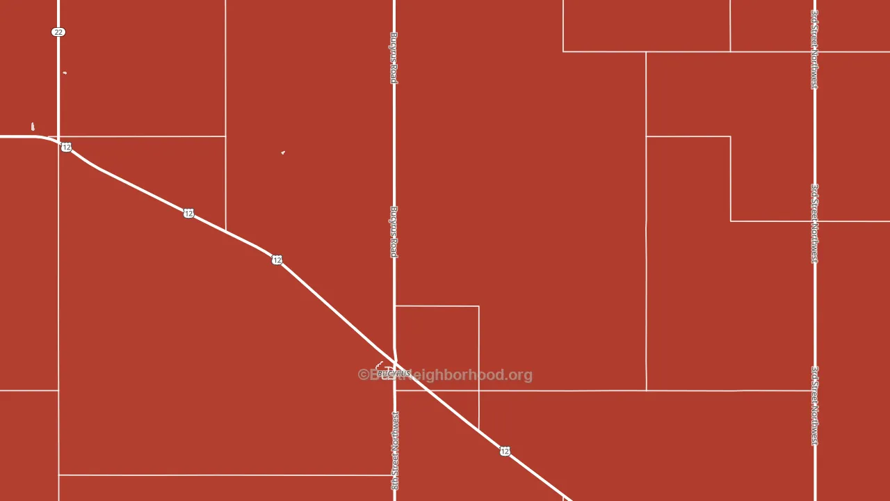 Bucyrus, ND block-group political-lean map