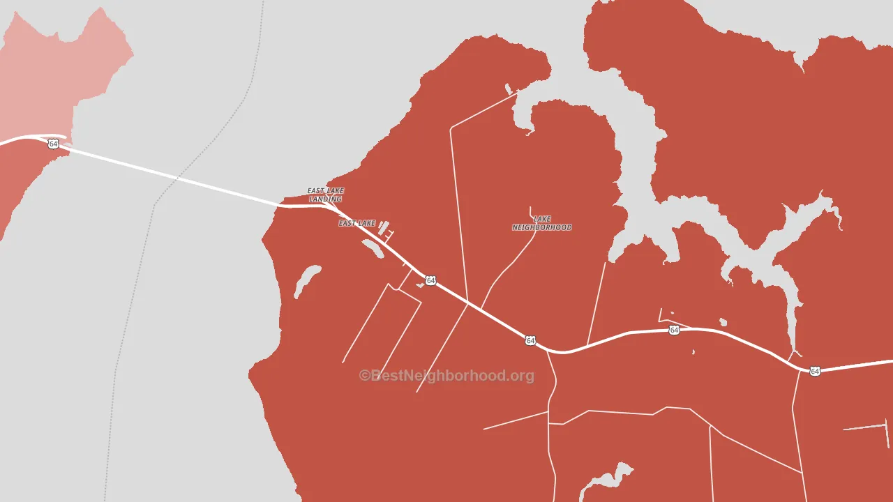 Buffalo City, NC block-group political-lean map