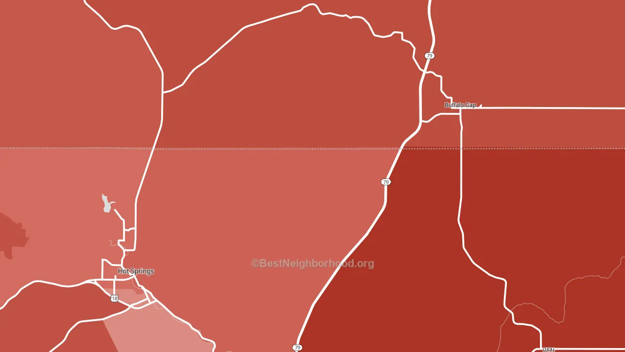 Buffalo Gap, SD block-group political-lean map