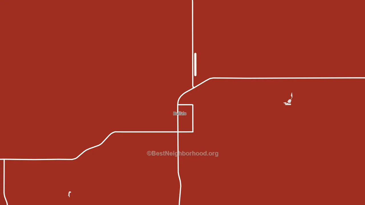 Buffalo, OK block-group political-lean map
