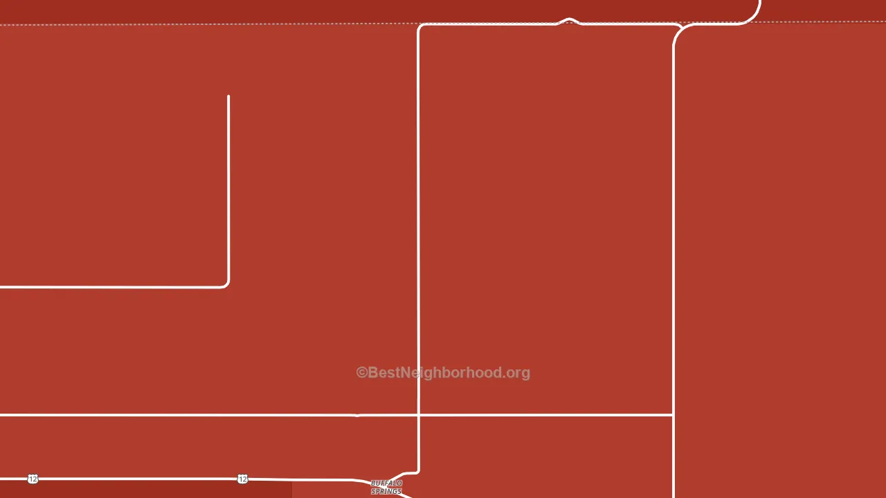 Buffalo Springs, ND block-group political-lean map