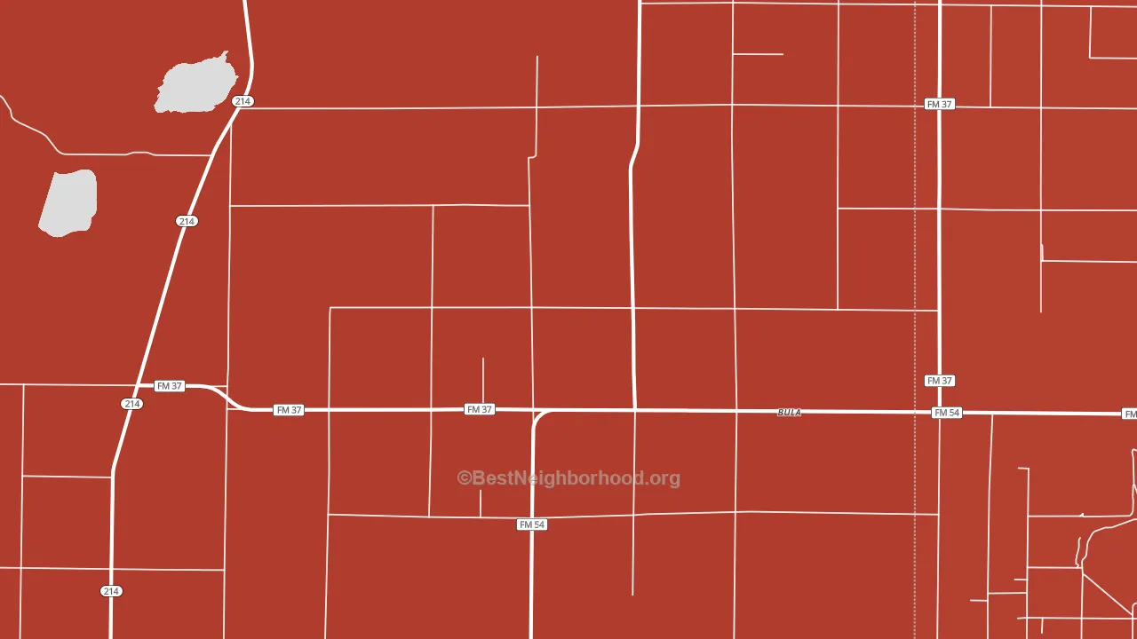 Bula, TX block-group political-lean map