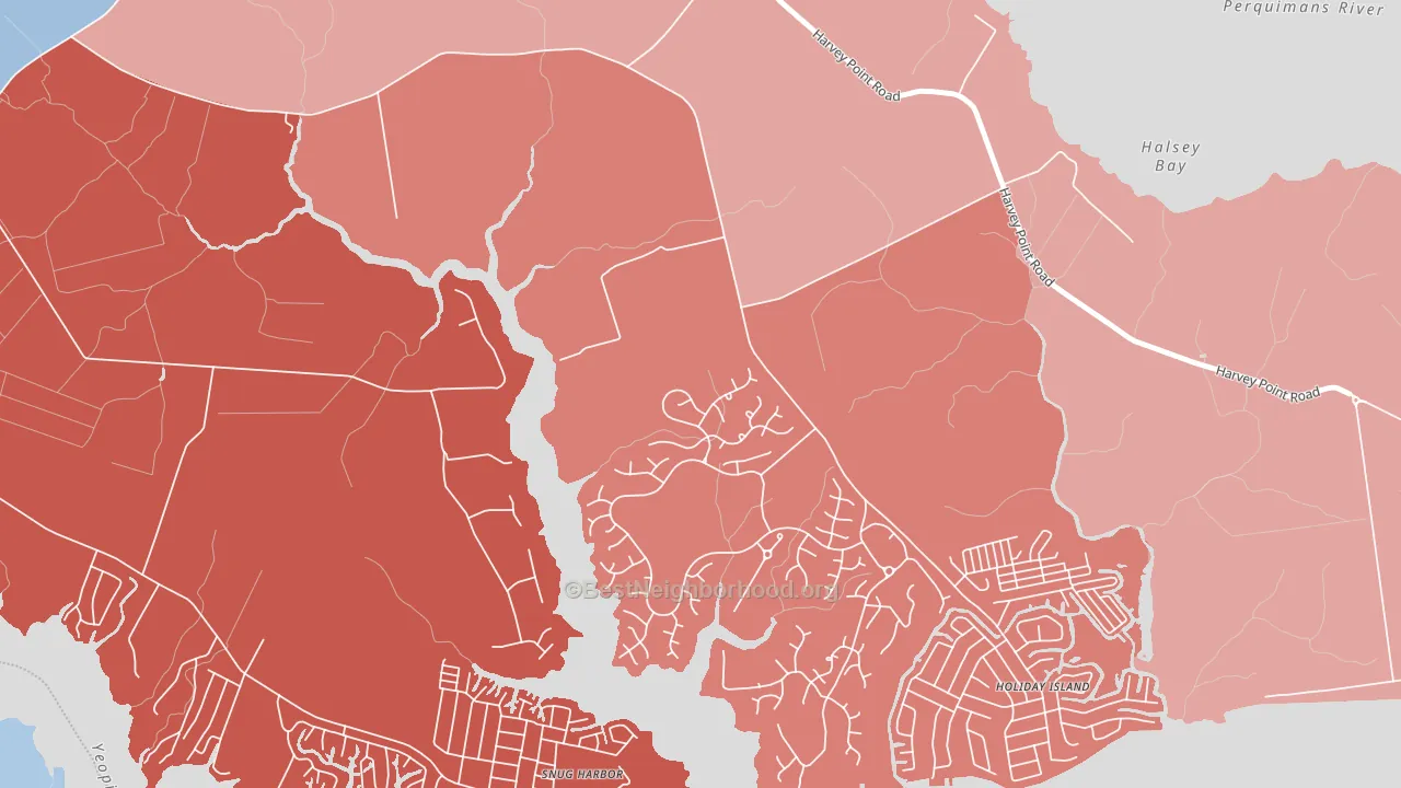 Burgess, NC block-group political-lean map