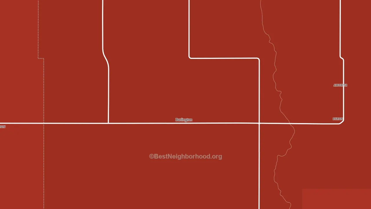 Burlington, OK block-group political-lean map