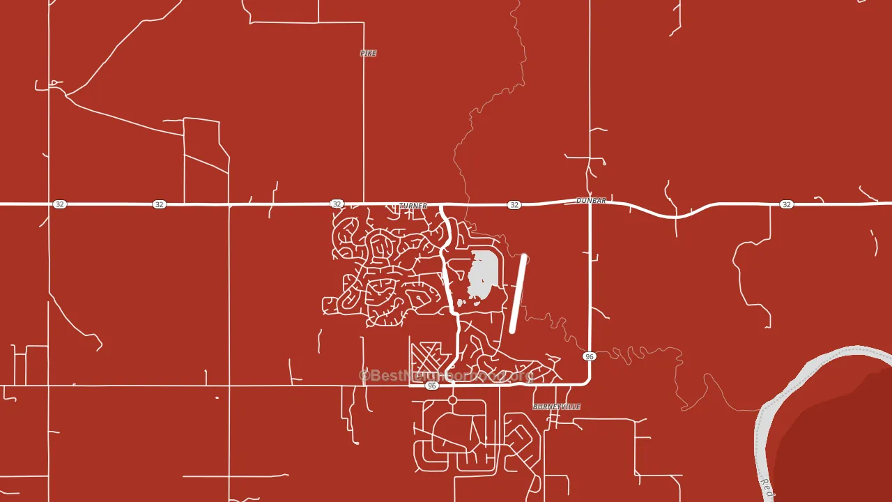 Burneyville, OK block-group political-lean map