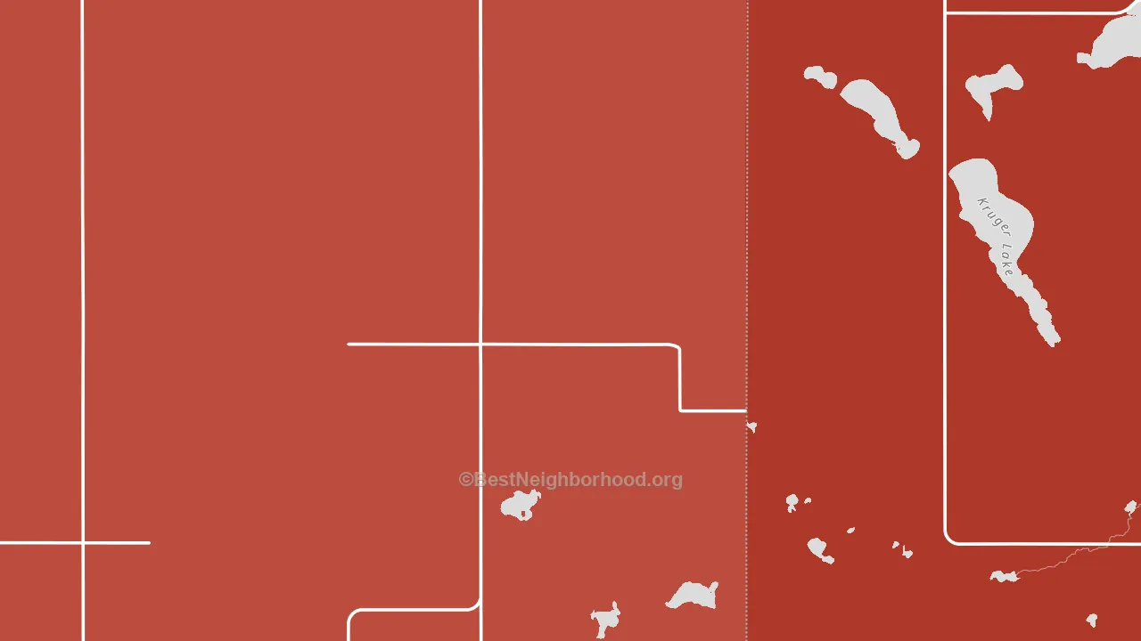 Butte, ND block-group political-lean map