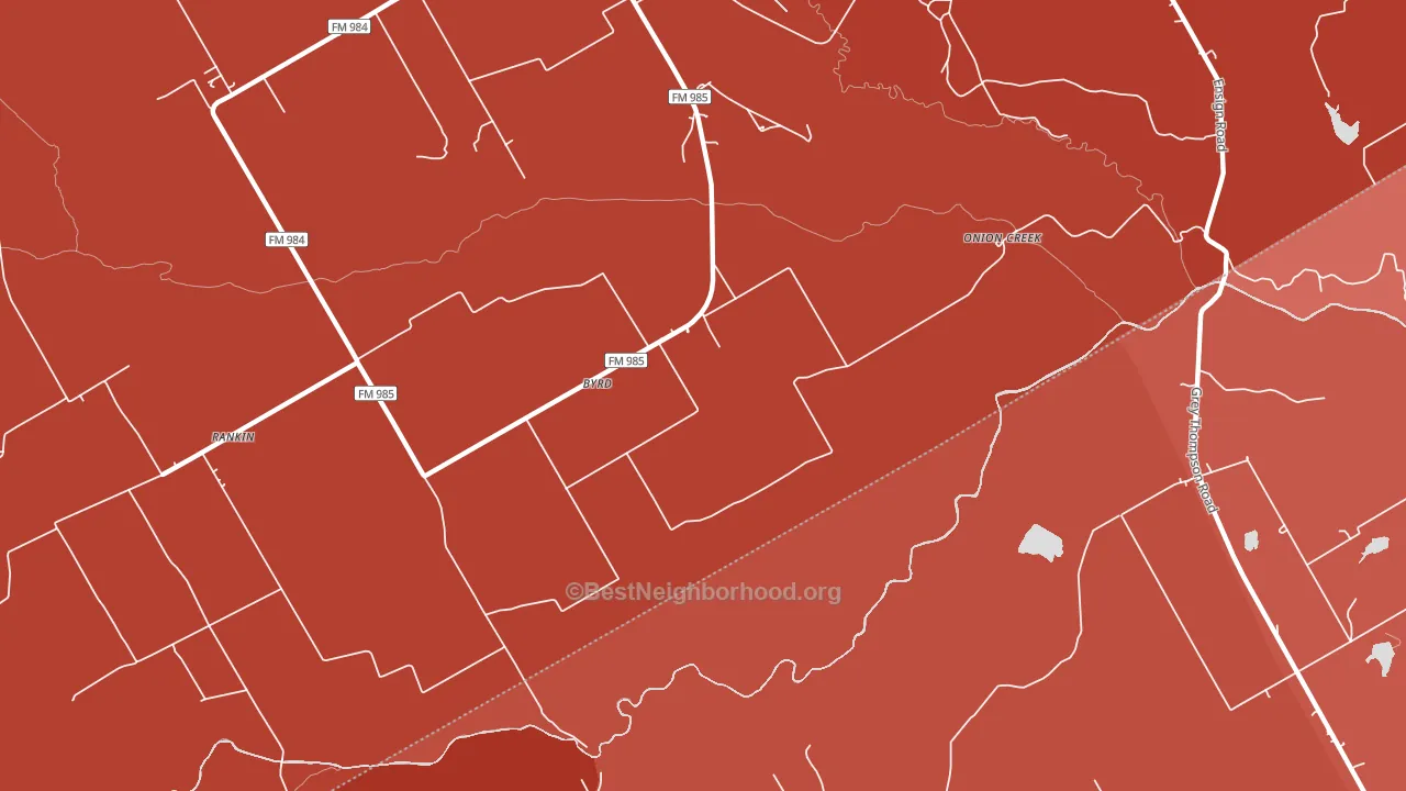Byrd, TX block-group political-lean map