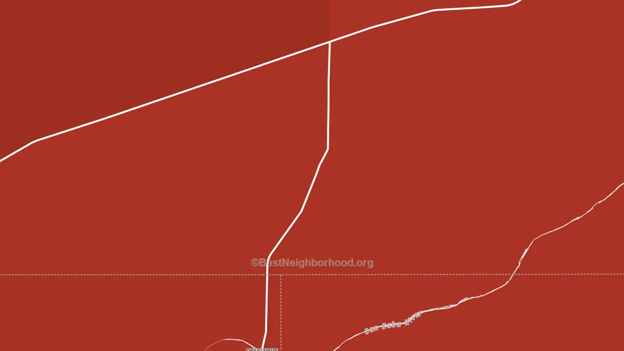 Calf Creek, TX block-group political-lean map