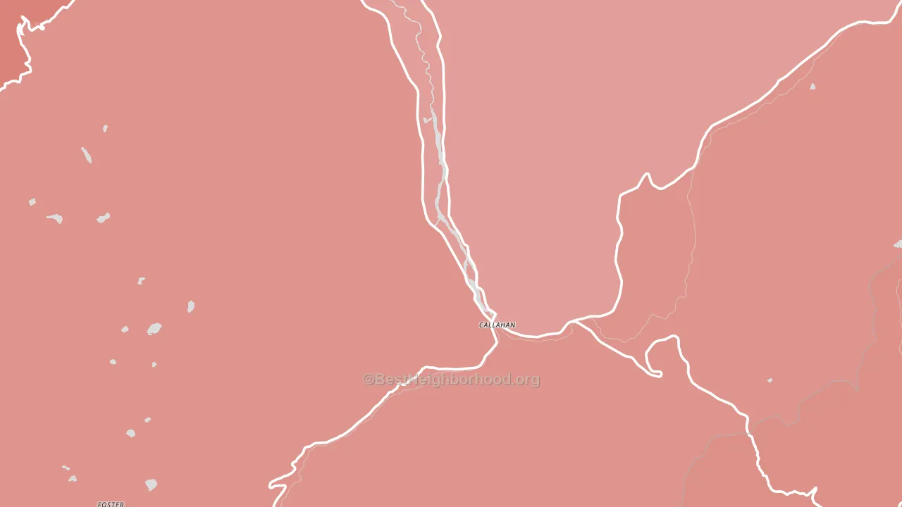 Callahan, CA block-group political-lean map