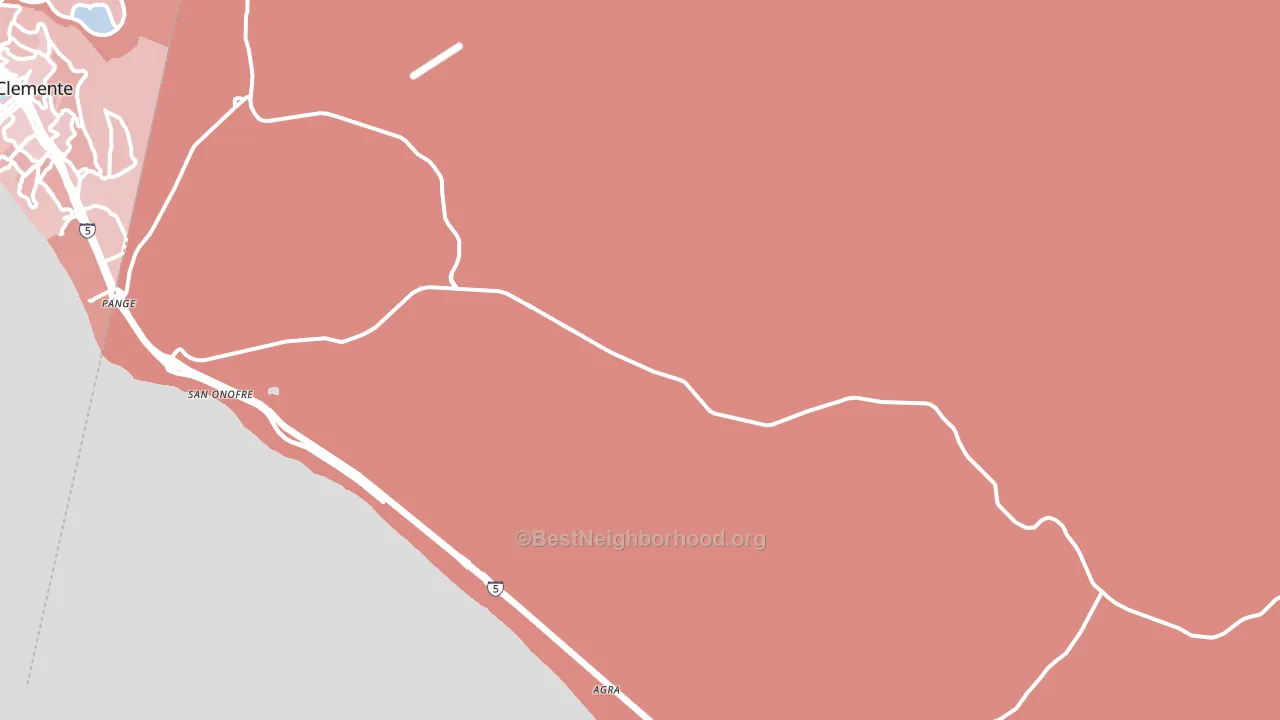 Camp Pendleton, CA block-group political-lean map