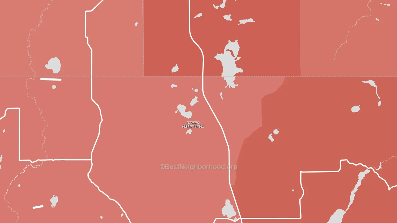 Canada Creek Ranch, MI block-group political-lean map
