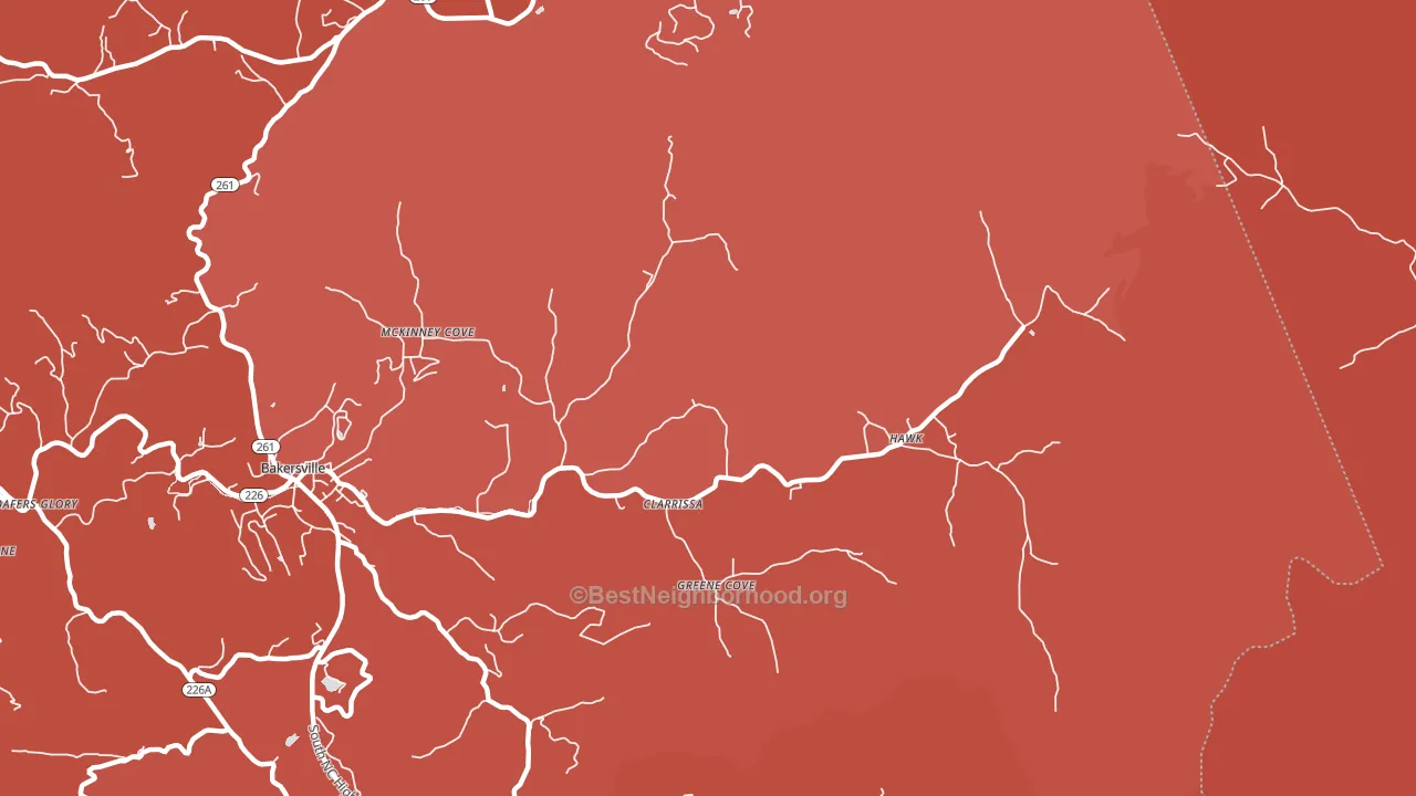 Cane Creek, NC block-group political-lean map