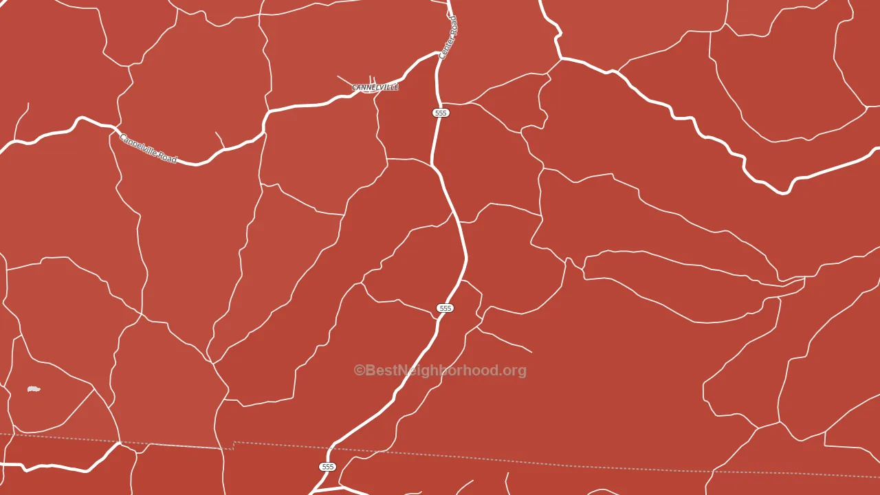 Cannelville, OH block-group political-lean map
