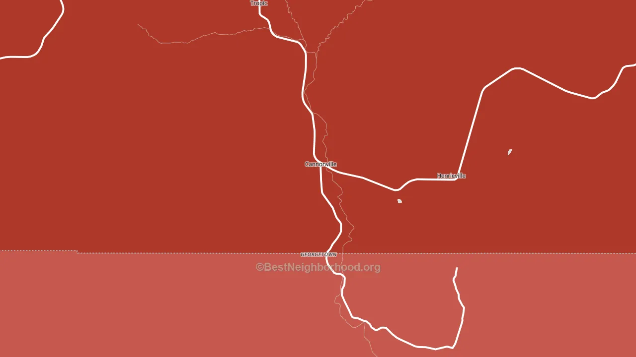 Cannonville, UT block-group political-lean map
