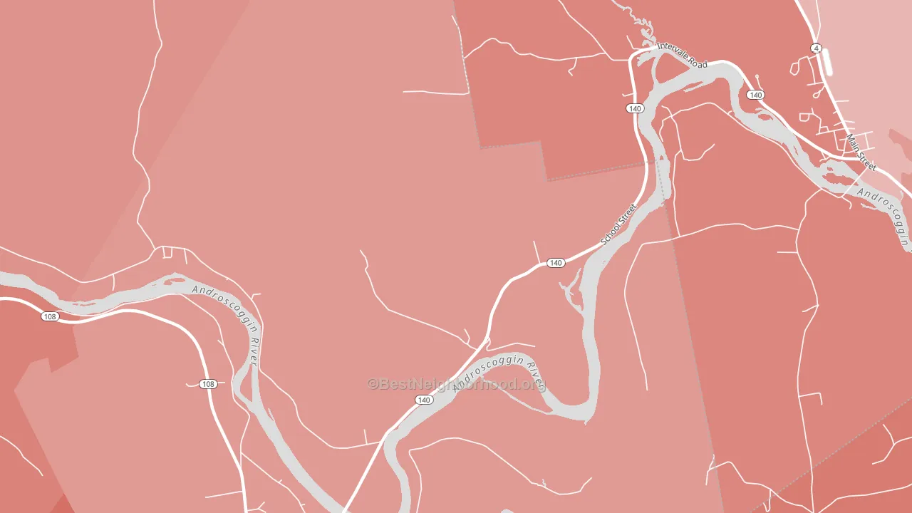 Canton Point, ME block-group political-lean map